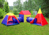 5-u-1 dječji set šatora za igru ​​– kućica + tuneli IPLAY