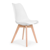 Set od 4 stolice za dnevni boravak i blagovaonicu s jastukom od eko kože ModernHome