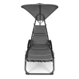 Vrtna ležaljka s velikom ovalnom nadstrešnicom MultiGarden