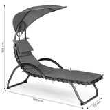 Vrtna ležaljka s velikom ovalnom nadstrešnicom MultiGarden