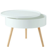 Okrugli stolić za kavu s prostorom za odlaganje, 60 cm