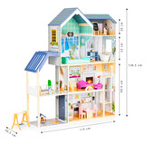 XXL kućica za lutke Maya Residence 28 dijelova ECOTOYS