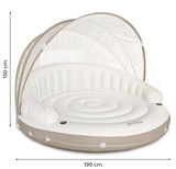 Napuhac s baldahinom, madrac na napuhavanje 199x150cm INTEX 58292