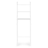 Visoka WC polica za kupaonicu iznad WC školjke s 3 razine, aluminijski okvir