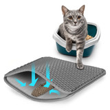 Dvoslojna podloga za pijesak za mačke sive boje Petsi