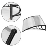 Nadstrešnica za vrata 120x100 cm od polikarbonata, krovna obloga ModernHome