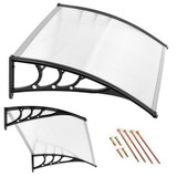 Nadstrešnica za vrata 120x80 cm od polikarbonata, krovna obloga ModernHome