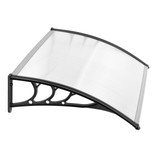 Nadstrešnica za vrata 120x80 cm od polikarbonata, krovna obloga ModernHome