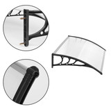 Nadstrešnica za vrata 120x80 cm od polikarbonata, krovna obloga ModernHome