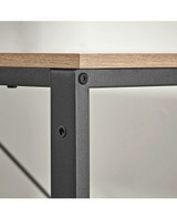 Kompjuterski stol s policama, podesive noge, hrast Sonoma