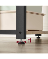 Kompjuterski stol s policama, podesive noge, hrast Sonoma