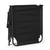 Vrtna ležaljka za ribolov, sklopiva s jastukom, crna, MultiGarden