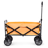 Sklopiva transportna kolica, velika vrtna kolica za plažu, narančasta, 47x105 cm, MultiGarden