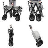 Vrtna kolica za plažu, sklopiva, plava, 48x90 cm, MultiGarden