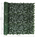 Umjetna živica od bršljana, 500x50 cm, zeleni pokrov za balkon, maskiranje
