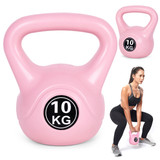 Kettlebell 10 kg za vježbanje, bučica, lopta s utezima, opterećenje za fitness, roza, ModernHome
