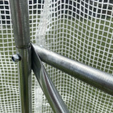 Vrtni tunel za staklenik, 3x2x2 m, višegodišnji, metalni okvir, bijela folija, 2 ulaza