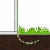 Vrtni tunel za staklenik, 3x2x2 m, višegodišnji, metalni okvir, bijela folija, 2 ulaza