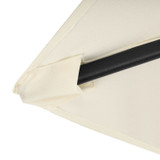 Sklopivi vrtni balkonski suncobran, podesivi, 210 cm, bež