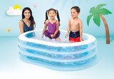 Napuhljivi ovalni bazen za djecu 163x109x46 cm INTEX 57482