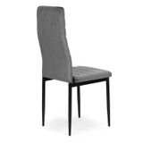 Stolice s konturiranim naslonom - SIVI BARŠUN - Set od 4