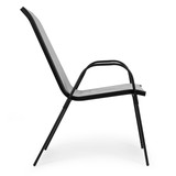 Set od 2 vrtne stolice za terasu ili balkon svijetlo sive boje MultiGarden