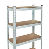 Metalna polica za skladištenje 180x90x30 cm Pocinčani čelik, 5 polica, nosivost 875 kg ModernHome