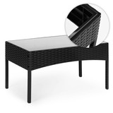 Vrtni namještaj – stol, klupa, fotelje crne boje MultiGarden