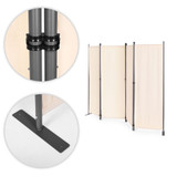 Sklopiva vrtna i sobna pregrada s 4 panela 167x216 cm bež boje MultiGarden