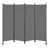 Sklopiva vrtna i sobna pregrada s 4 panela 167x216 cm siva MultiGarden