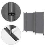 Sklopiva vrtna i sobna pregrada s 4 panela 167x216 cm siva MultiGarden
