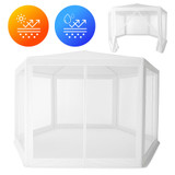 Vrtni paviljon šator 2x2x2 m s mrežom protiv komaraca bijeli MultiGarden