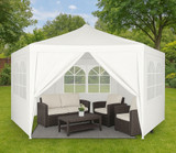 Vrtni paviljon šator 2x2x2 m s prozorima bijeli MultiGarden