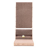 Kartonski kutni krevet za grebanje mačaka s igračkom Petsi