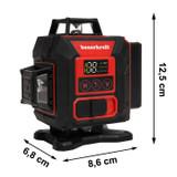 Laserska libela 360° 4D križni zeleni laser 16 linija