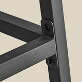 Okrugli set od 2 barske stolice – Kuhinjska visoka stolica 65 cm s osloncem za noge