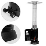 Plinski grijač za terasu 9 kW sa staklenom cijevi za vrt, regulatorom, crijevom i poklopcem MultiGarden