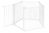 Zaštitna ogradica za djecu i kućne ljubimce – 5 panela, 60 cm, metalna bijela ECOTOYS