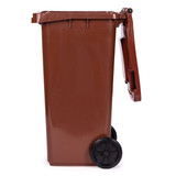 Kanta za smeće 120L smeđa BIO s gumenim kotačima