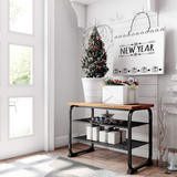 Stalak za cipele sa sjedištem u potkrovlju, 2 police