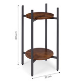 Stojeći stalak za biljke za cvijeće, ukrasi, 2 razine, Loft ModernHome