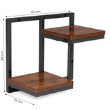 Zidni stalak za biljke, viseća polica za cvijeće, ukrasi, 2 razine, Loft ModernHome