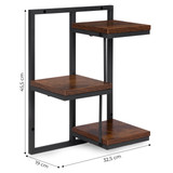 Zidni stalak za biljke, viseća polica za cvijeće, ukrasi, 3 razine, Loft ModernHome