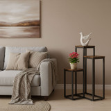 Stojeći stalak za biljke za cvijeće, ukrasi, 3 police, Loft ModernHome