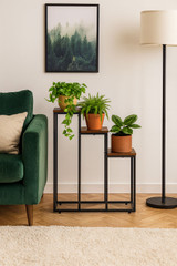 Stojeći stalak za biljke za cvijeće, ukrasi, 3 police, Loft ModernHome