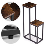 Stojeći stalak za biljke za cvijeće, ukrasi, 2 police, Loft ModernHome