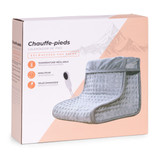 Električni grijač za stopala s daljinskim upravljačem, 10 stupnjeva grijanja, svijetlo siva, ModernHome