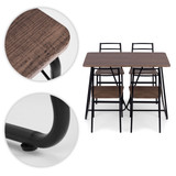 Set namještaja za blagovaonicu Stol + 4 stolice PARIS ModernHome