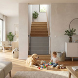 Zaštitna uvlačna sigurnosna vrata 160 cm za stepenice i vrata sive boje ECOTOYS