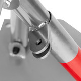 Sklopiva parkirna brava 45 cm s lokotom i reflektirajućim trakama